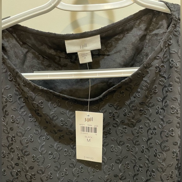 🆕 NWT J Jill Black Sleeveless Dress - Picture 3 of 4